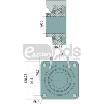 Lagar flansa - GRANIT [1802200068]