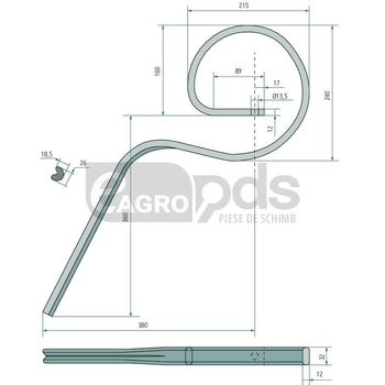 Dinti pentru colectori de piatra - GRANIT [1802400018]