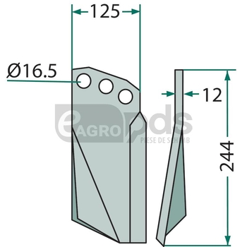 Dinte rotor - GRANIT [1802800060]