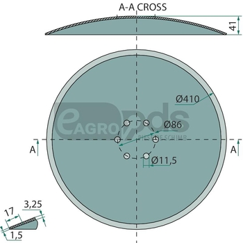Taler disc marcator - GRANIT [1802800116]