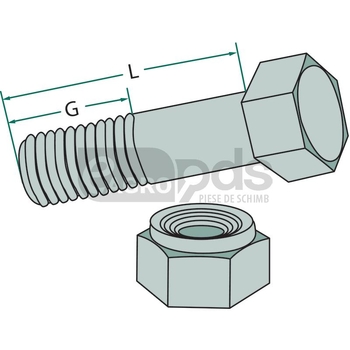 Surub si piulita - GRANIT [18030-1465]