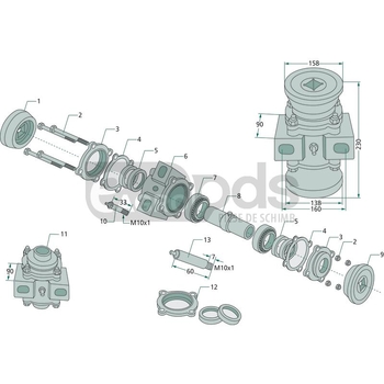 Carcasa lagar - GRANIT [18031-0097B]