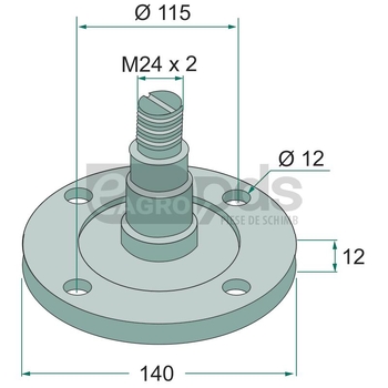 Flansa lagar - GRANIT [18031-0505]