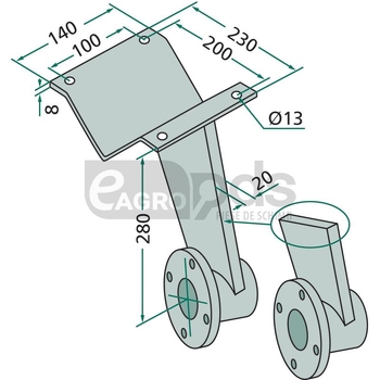 Suport taler disc - GRANIT [18031-0528.1]