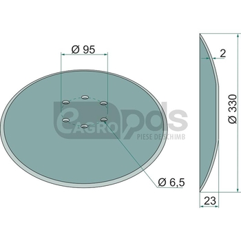 Disc de semanat - GRANIT [18031-113BK-0111]