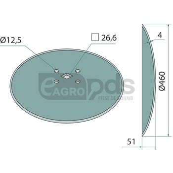 Disc de hamei - GRANIT [18031-118FI-C340]