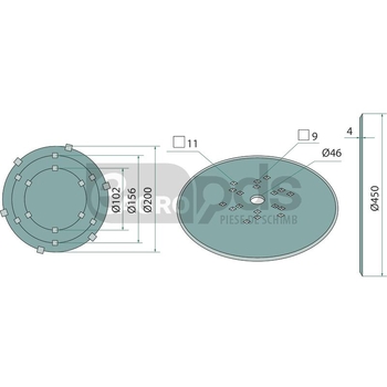 Disc de hamei - GRANIT [18031-168FO-R580]