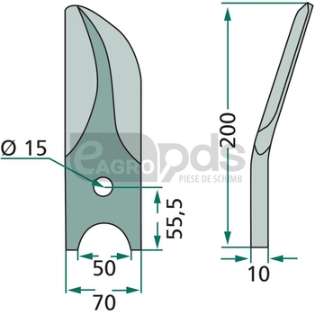 Cutit grapa rotativa - GRANIT [18031-21DR]
