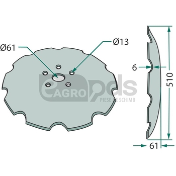 Taler disc - GRANIT [18031-220KI2R768]