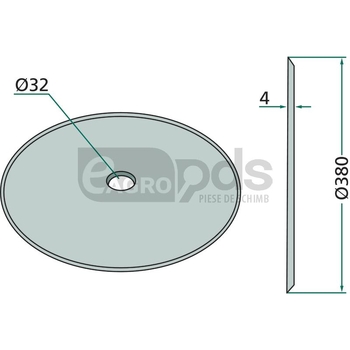 Disc brazdar - GRANIT [18031-34003]