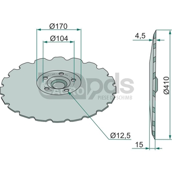 Disc de semanat - GRANIT [18031-34009]