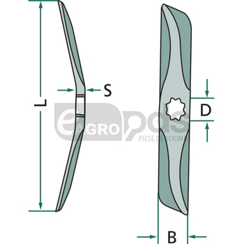 Cutit grapa rotativa - GRANIT [18031-430/26L]
