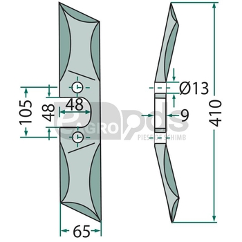 Cutit grapa rotativa - GRANIT [18031-430RL]