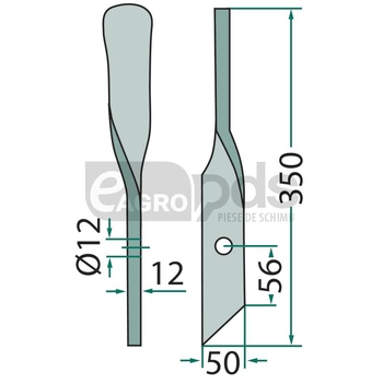 Cutit curbat - GRANIT [18031-BOM-41L]