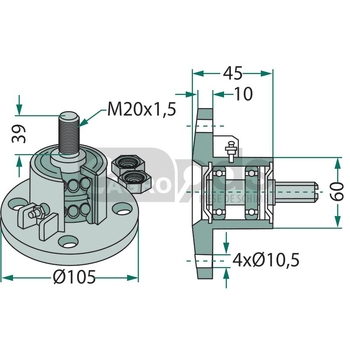 Butuc disc - GRANIT [18031-L1A]