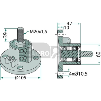 Butuc disc - GRANIT [18031-L1B]