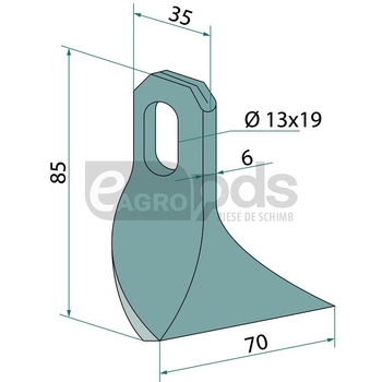 Cutit tocatoare - GRANIT [1803200041]