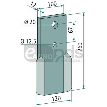 Cutit tocatoare - GRANIT [1803200057]