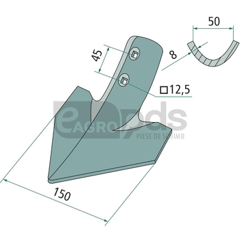 Brazdar laba de gasca - GRANIT [1803200105]