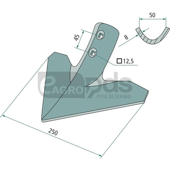 Brazdar laba de gasca - GRANIT [1803200107]