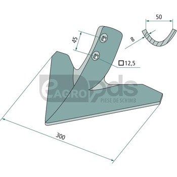 Brazdar laba de gasca - GRANIT [1803200108]