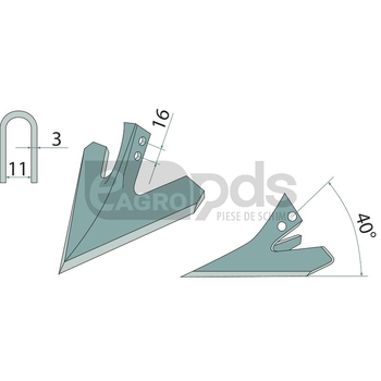 Brazdar laba de gasca - GRANIT [1803200409]