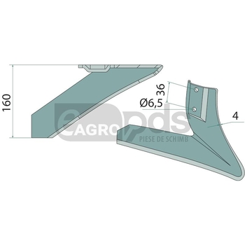 Brazdar pentru cultivator - GRANIT [1803200430]