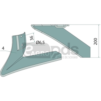 Brazdar pentru cultivator - GRANIT [1803200433]