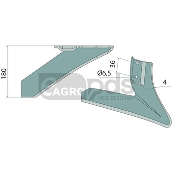 Brazdar pentru cultivator - GRANIT [1803200445]