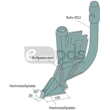 Brazdar semanatoare varianta stanga - GRANIT [1803200593]