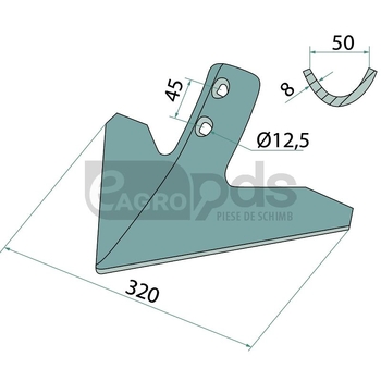 Brazdar laba de gasca - GRANIT [1803200921]