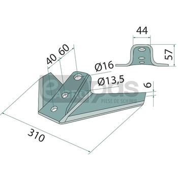 Brazdar tip laba de gasca - GRANIT [1803400071]