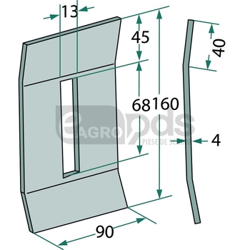 Racleta din tabla - GRANIT [18034 23748]