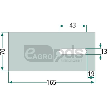 Racleta din tabla - GRANIT [18051-F201]
