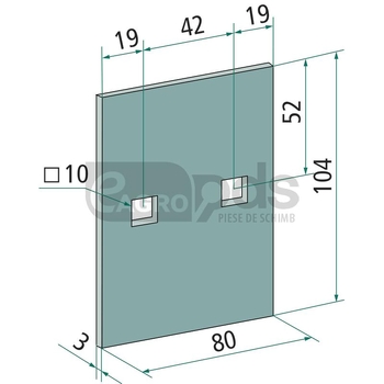 Racleta din tabla - GRANIT [18051-H103]
