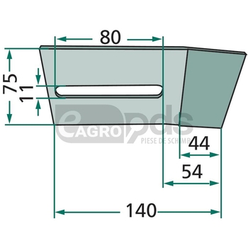 Racleta din tabla - GRANIT [18051-K200-DURA]