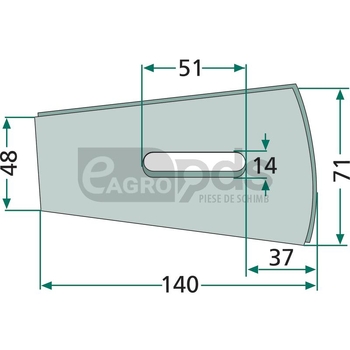 Racleta din tabla - GRANIT [18051-K203]