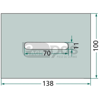 Racleta din tabla - GRANIT [18051-L105]