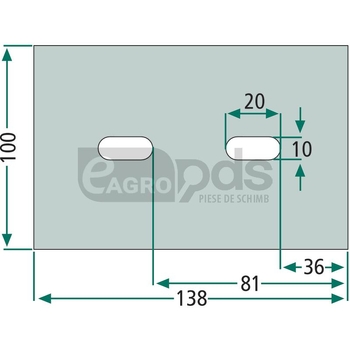 Racleta din tabla - GRANIT [18051-L110]