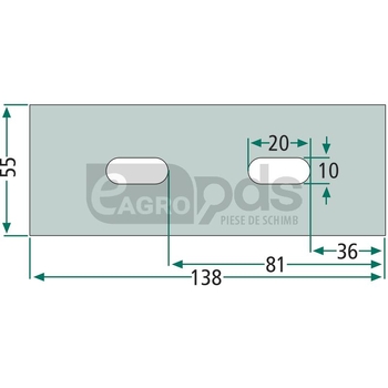 Racleta din tabla - GRANIT [18051-L111]