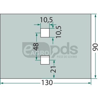 Racleta din tabla - GRANIT [18051-L200]