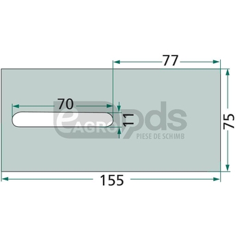 Racleta din tabla - GRANIT [18051-L300]