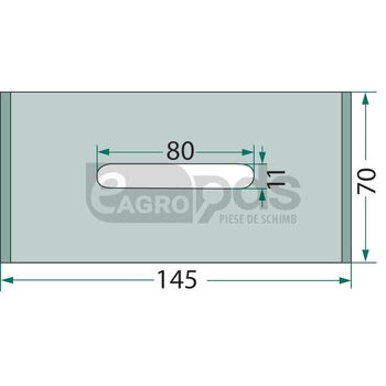 Racleta din tabla - GRANIT [18051-N101]