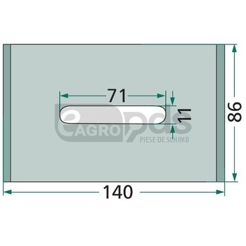 Racleta din tabla - GRANIT [18051-N102]