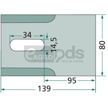 Racleta din tabla - GRANIT [18051-V100]