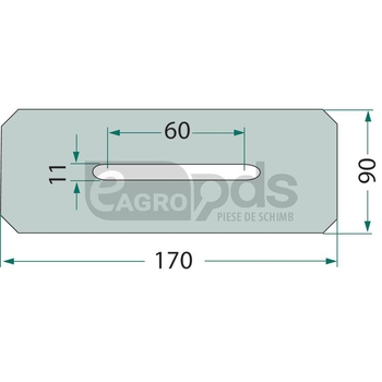 Racleta din tabla - GRANIT [18054 001161701]