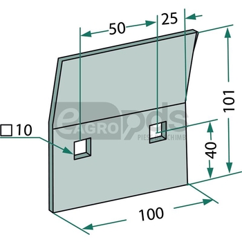 Racleta din tabla - GRANIT [18057 8007090]