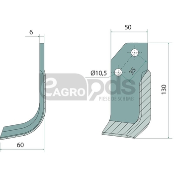 Freza de frezat 133x6x50 - GRANIT [1806000007]