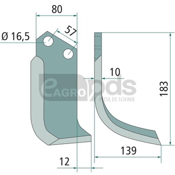 Cutit arcuit - GRANIT [18060 722563]