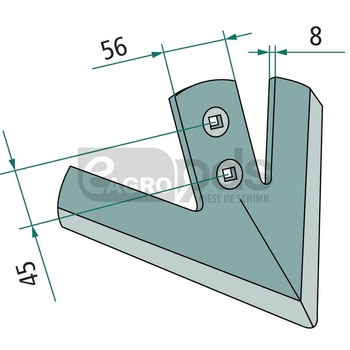 Brazdar laba de gasca - GRANIT [18062 KM060082]